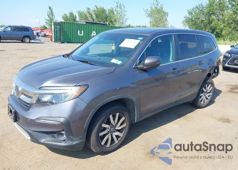 2019 Honda Pilot Ex-L z USA, uszkodzony, nr VIN 5FNYF6H5XKB100616